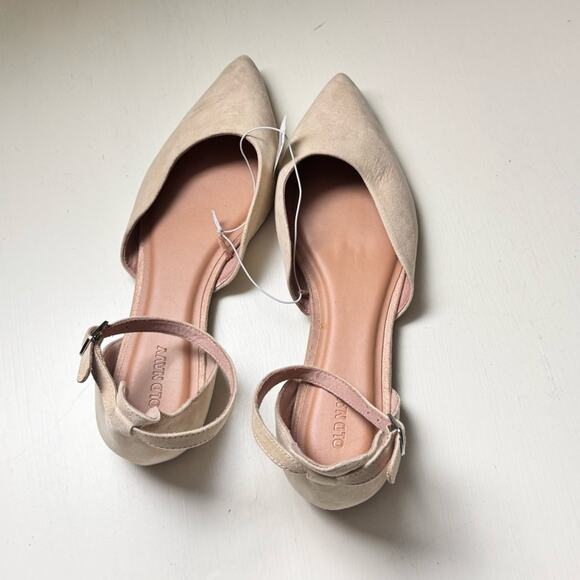 Old Navy Women's Desert Floor Pointed Toe Ankle Strap ballet Flats Sz 9 NWT - Picture 3 of 6